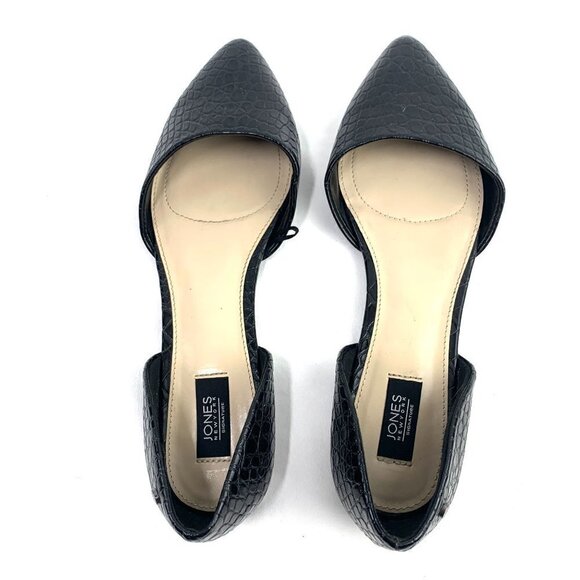 Jones New York Women's Seneca Black D’Orsay Slide On Flats Size 10M - Picture 3 of 11